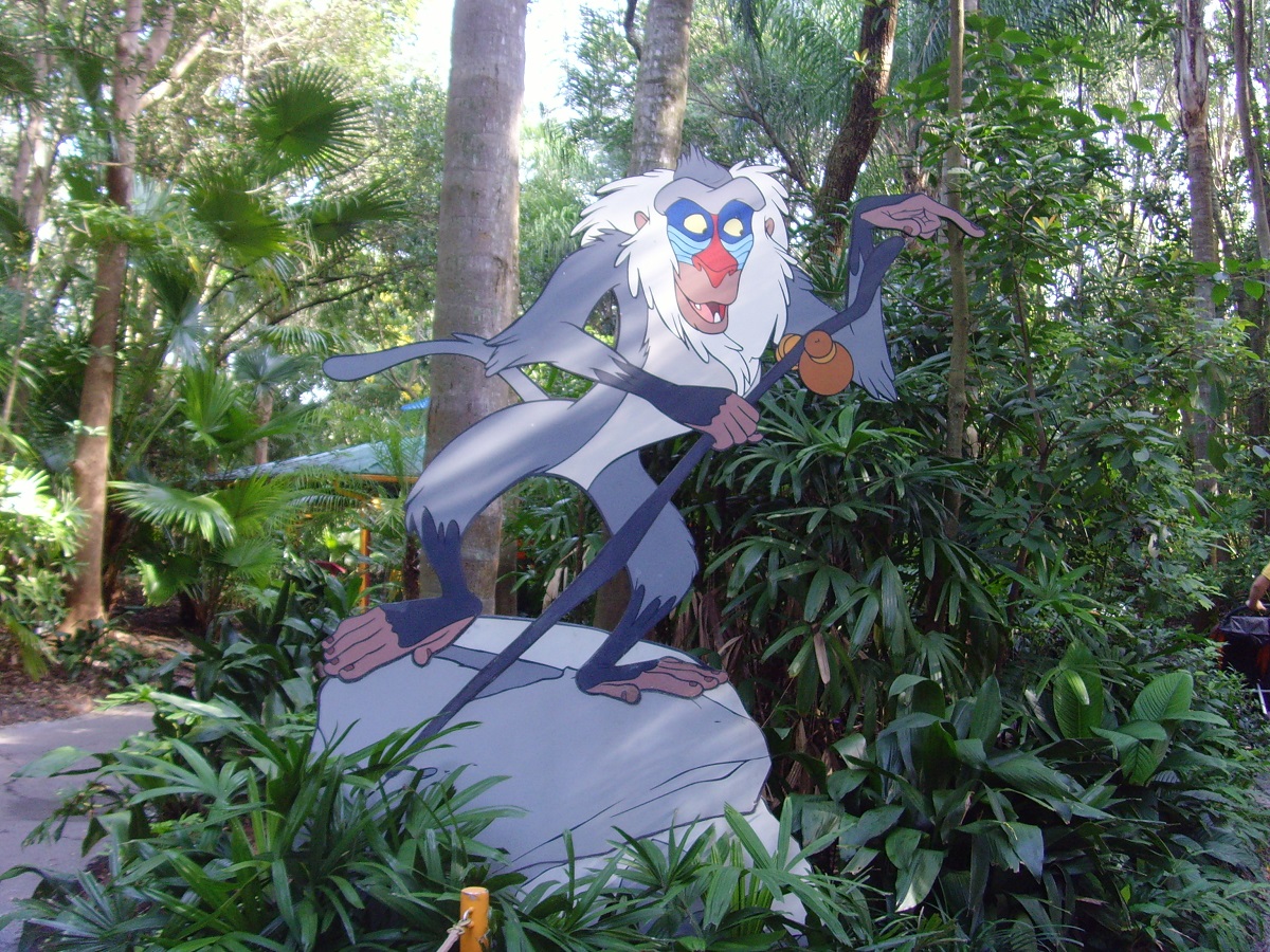 Rafiki statue at Rafiki's Planet Watch